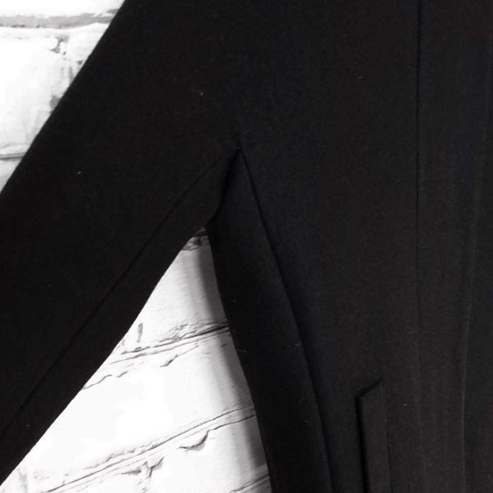 J. Crew Black Wool Blend Zip Coat - Picture 5 of 9
